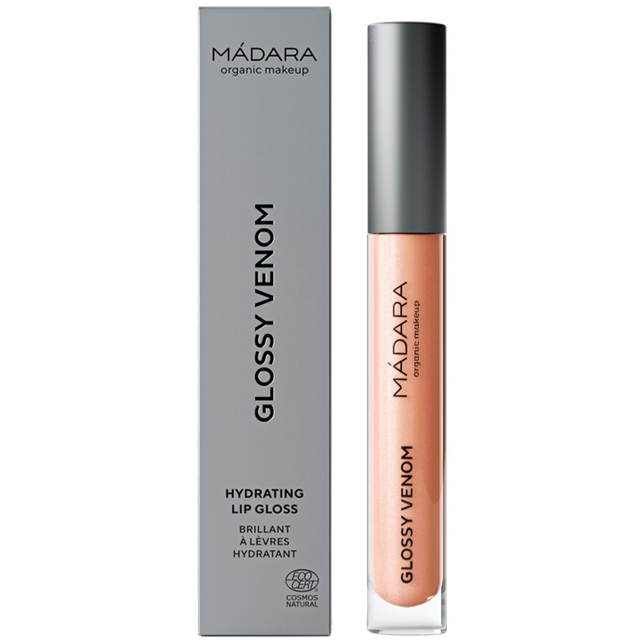 MÁDARA Lip Gloss Nude Coral