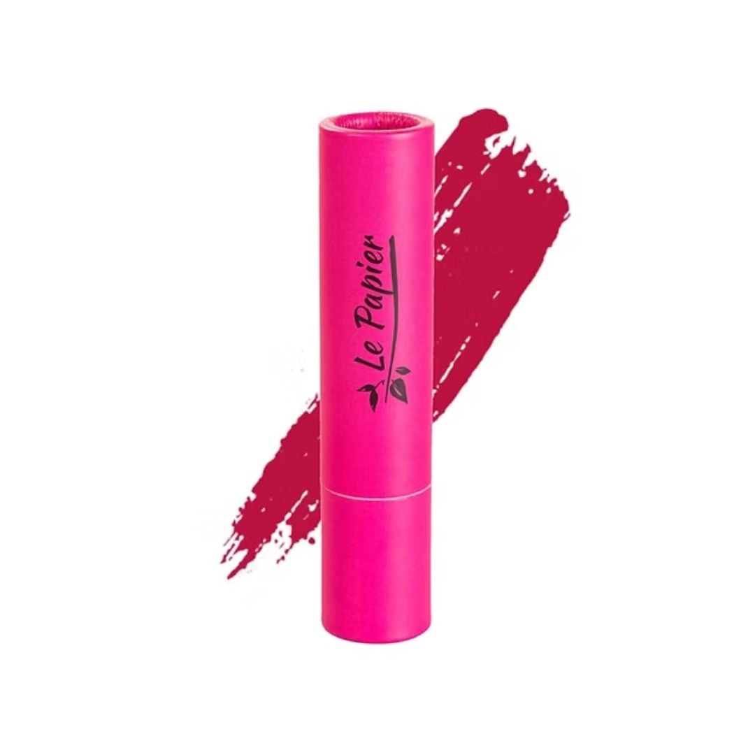 Beauty Made Easy Lipstick Petal Glans 06 zachtroze lippenstift, plasticvrij, in papieren huls verpakt
