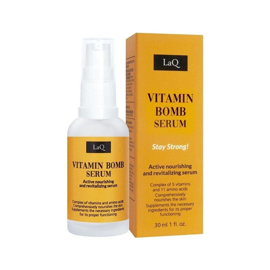 LaQ Vitamin Bomb Serum, serum gezicht met vitamine B3 (niacinamide), B5, B6, C en E