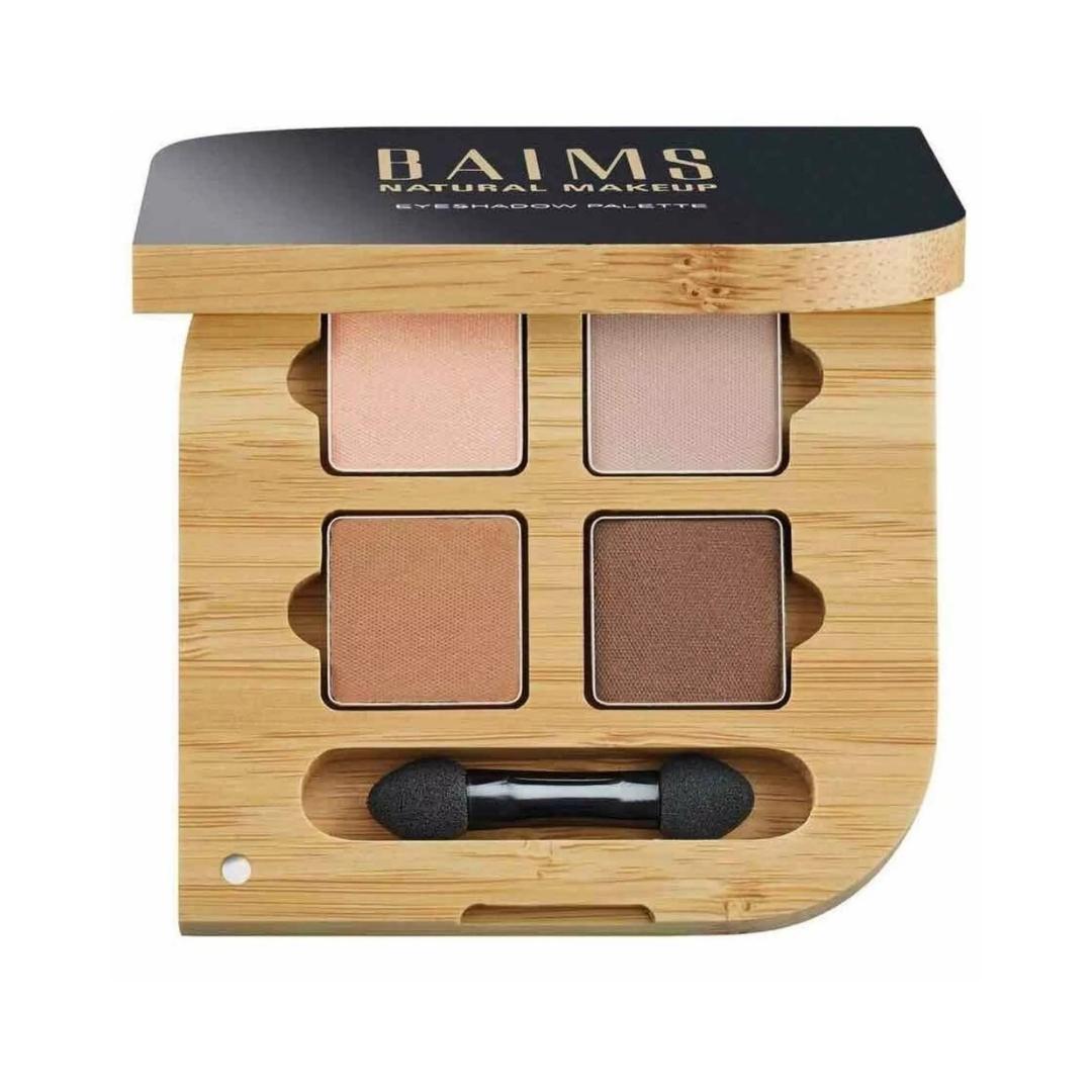 BAIMS Eyeshadow Quad Mother Earth - vegan oogschaduw palet 4 tinten aarde en nude