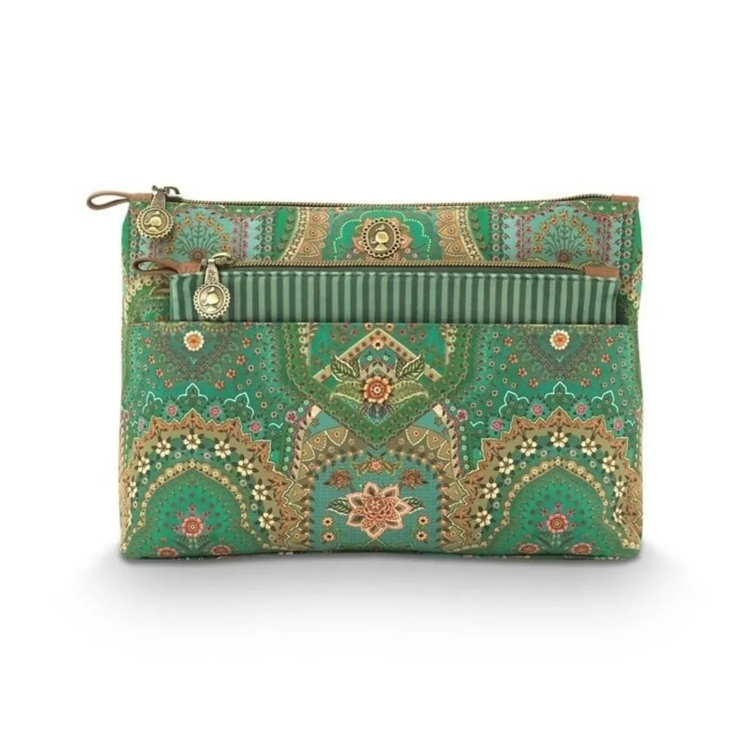 Pip Studio toilettas Caryn Combi Jabali groen set